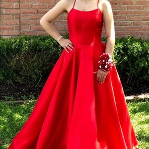 SHERRI HILL SATIN PROM DRESS